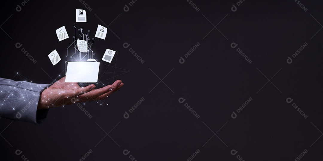 Metaverso virtual de conexão global com a Internet, sistema de gerenciamento de documentos