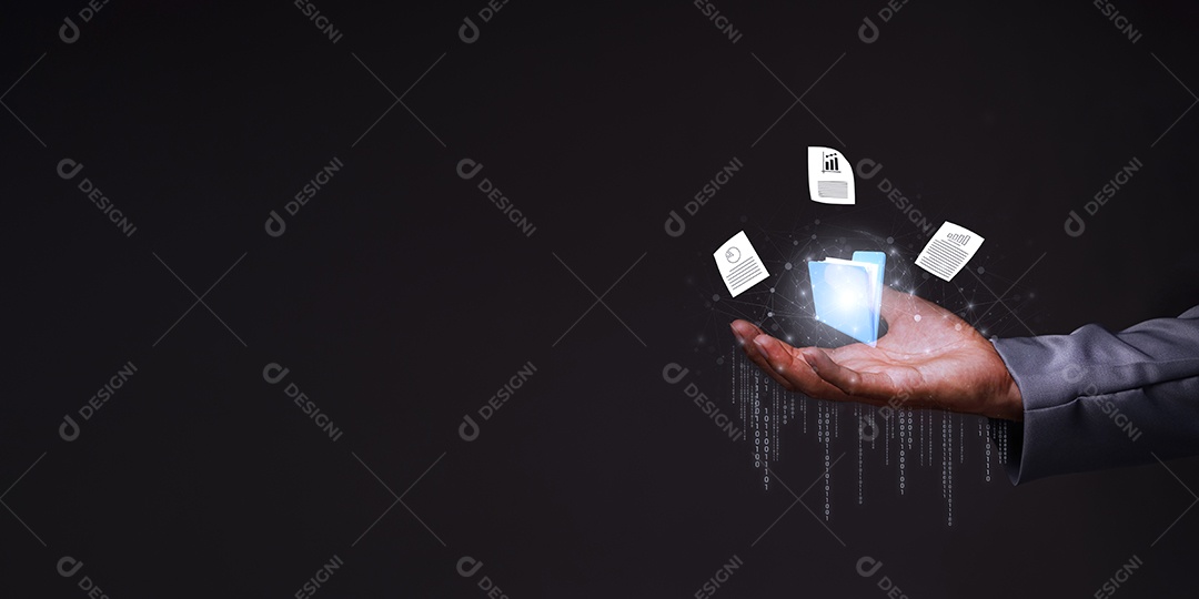 Metaverso virtual de conexão global com a Internet, sistema de gerenciamento de documentos