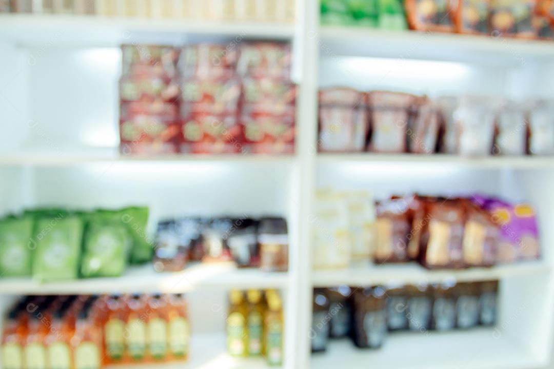 armário de remédios embaçado e loja de remédios e farmácia para segundo plano