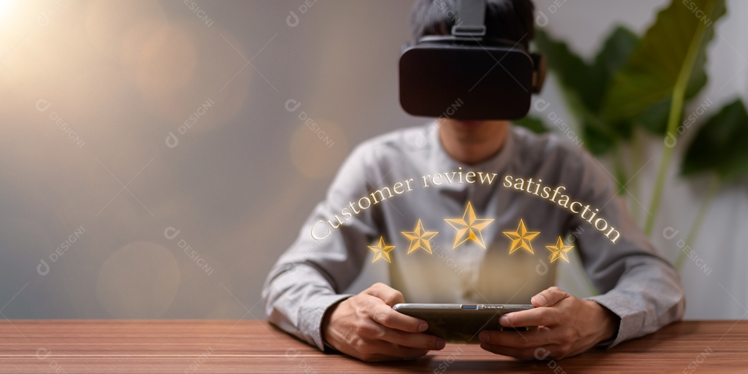 Feedback de satisfação da avaliação do cliente, o usuário avalia a experiência do serviço