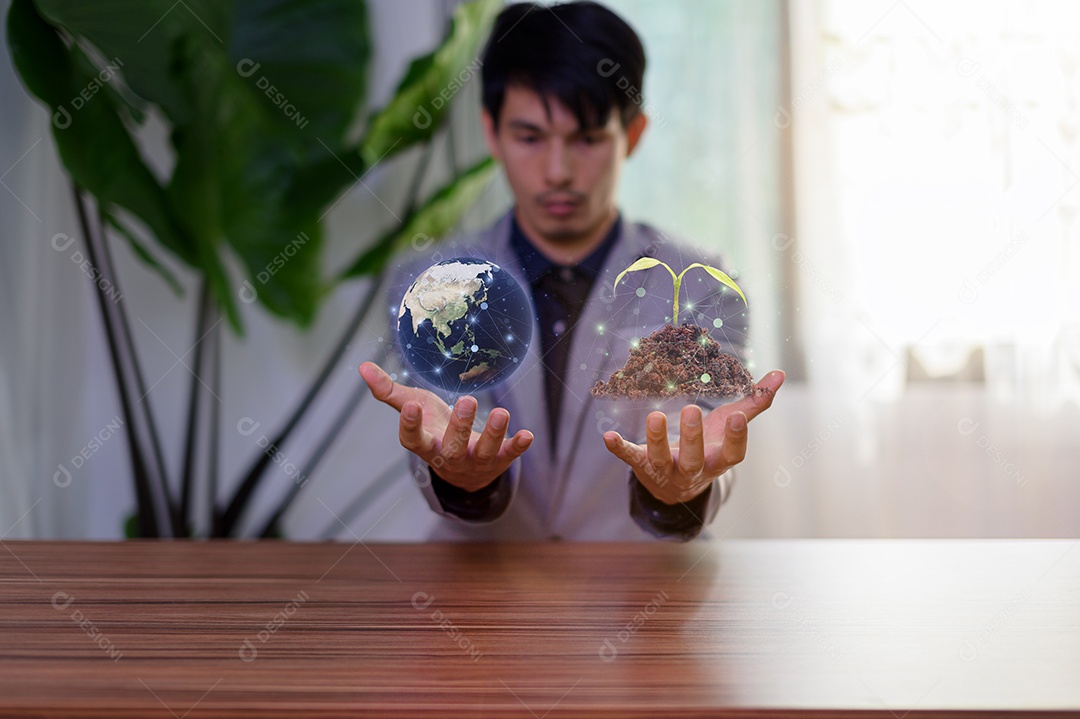 Dia Mundial da Terra 22 de abril Conceito de ecologia. Conceito do dia mundial do meio ambiente