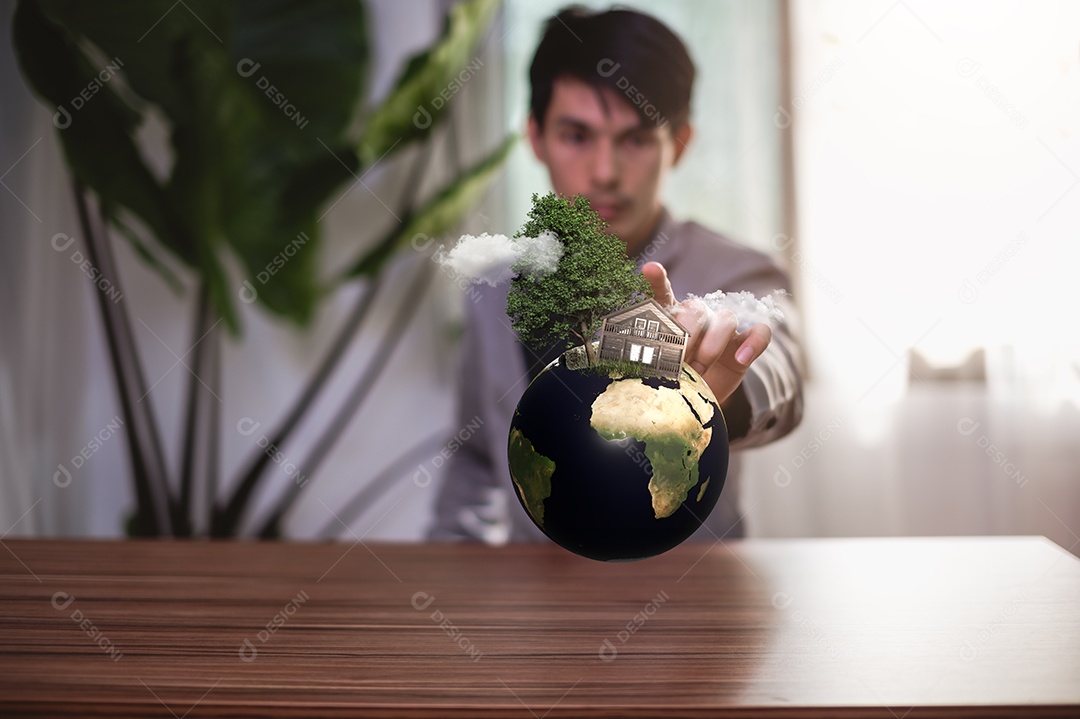 Dia Mundial da Terra 22 de abril Conceito de ecologia. Conceito do dia mundial do meio ambiente