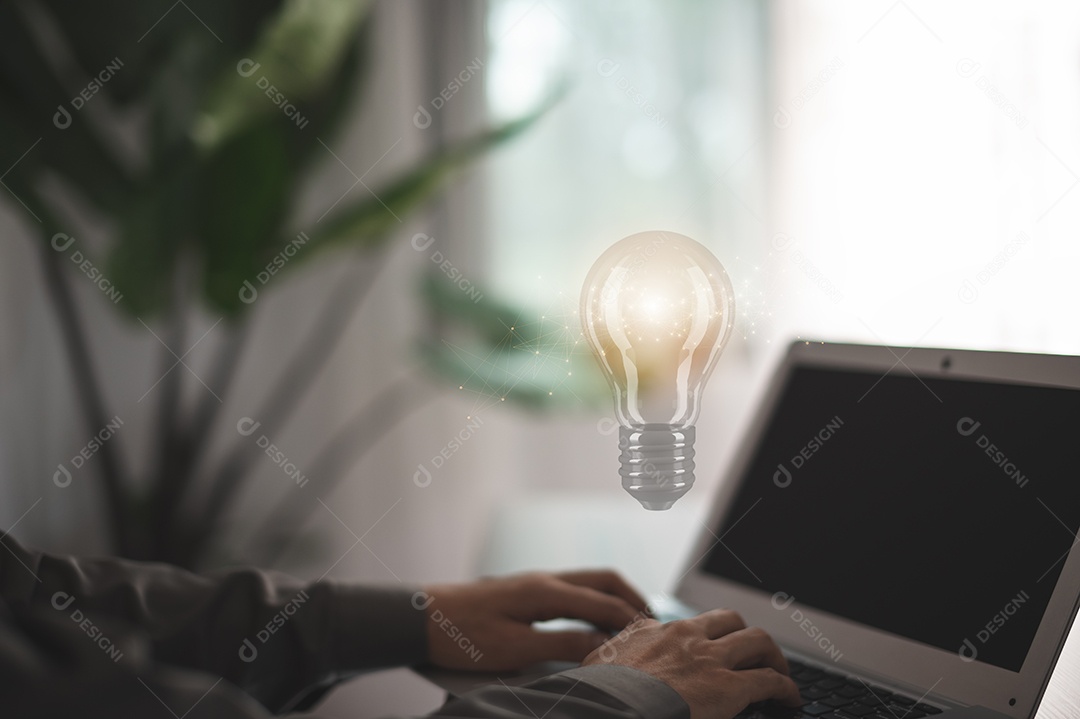 Ideia inovação e inspiração conceito ideais para desenvolvimento de negócios