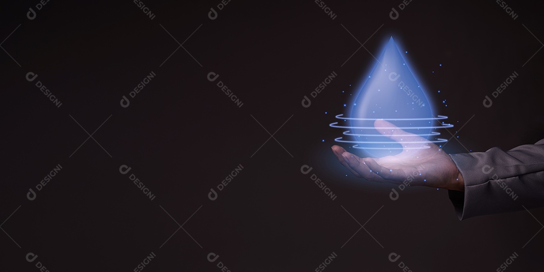 Dia Mundial da Água, salvando a campanha de qualidade da água e o conceito de proteção ambiental