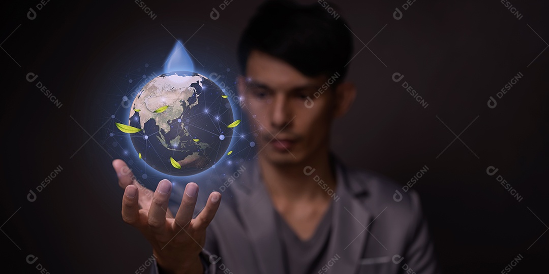 Crescimento econômico dos negócios na rede global de negócios. Serviço de rede social