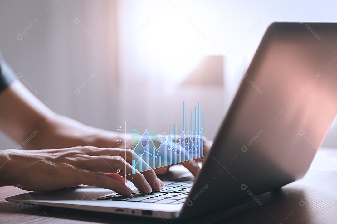 Mercado de ações, crescimento dos negócios, progresso ou conceito de sucesso