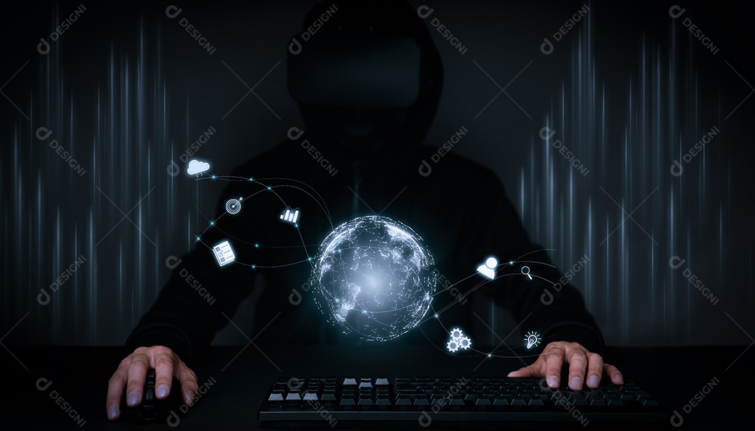 Metaverso digital de negócios, tecnologia de aplicativo de conexão de internet global