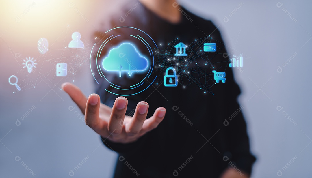 Rede de grande armazenamento de tecnologia de nuvem e sistema de metaverso