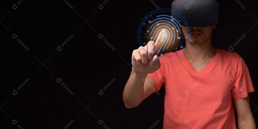 Bloquear ou desbloquear, sistema de segurança, digitalização de impressão digital de segurança