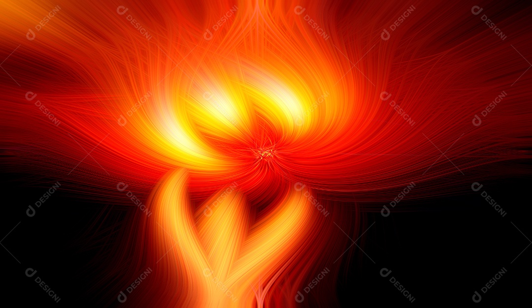 Abstratas. Fundo de cor abstrata de fibras de luz onduladas e torcidas