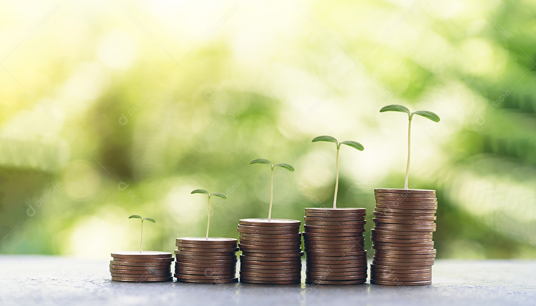 Economizando investimento, negocie, economize e obtenha lucro com juros, dinheiro