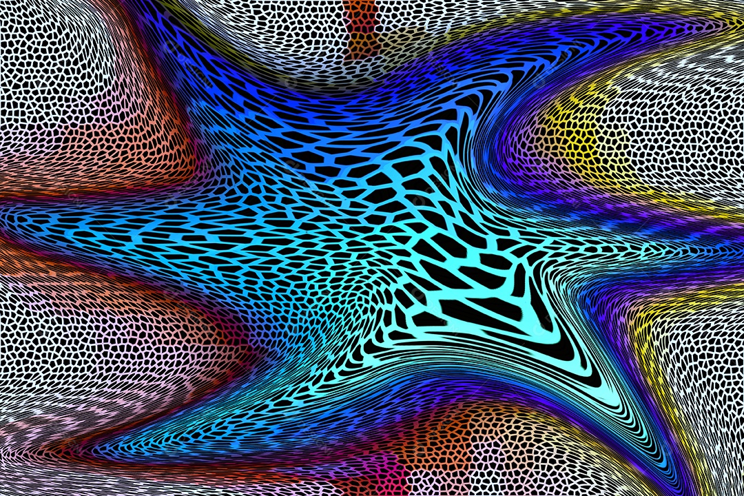 fundo pontilhado azul escuro abstrato com perspectiva dimensional, tema de tecnologia