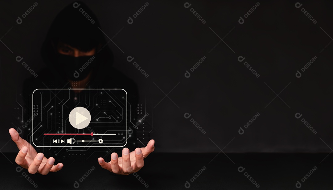 Assistindo vídeo na internet, transmissão ao vivo do metaverso digital de shows online,