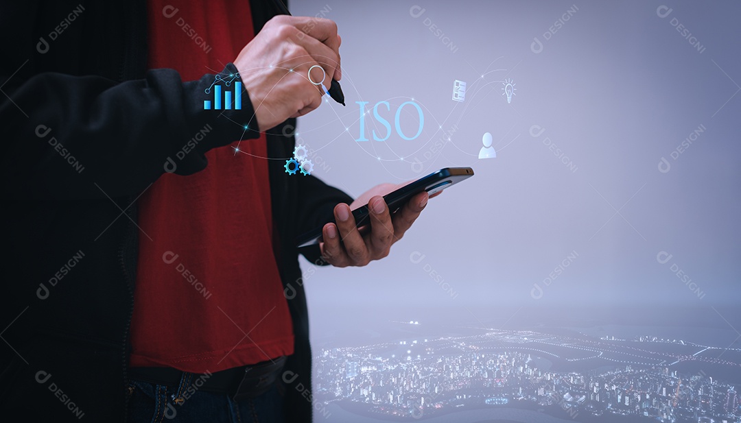 Conceito de tecnologia de negócios de garantia de garantia de controle de qualidade de padrões