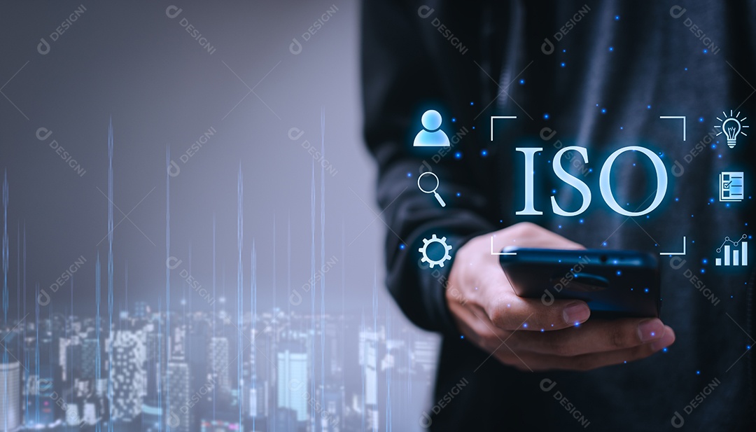 Conceito de tecnologia de negócios de garantia de garantia de controle