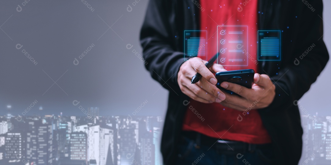 Mensagem de conexão de comunicação via correio eletrônico. enviando email