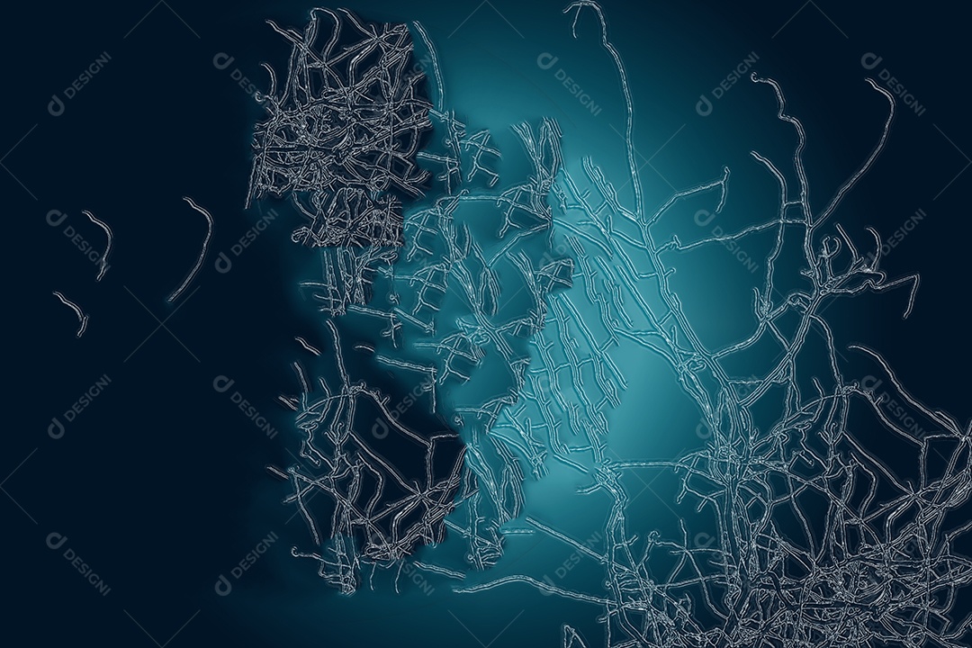 Ramos secos com fundo de céu brilhante