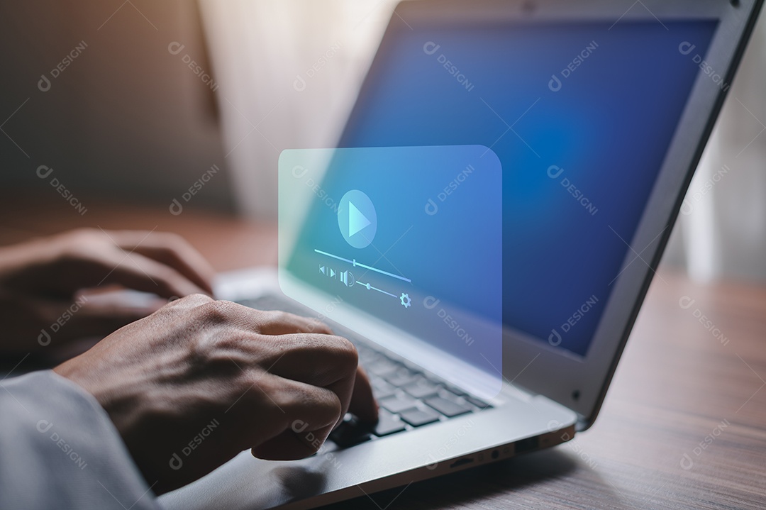 Watching video on the internet, live streaming online concert digital metaverse