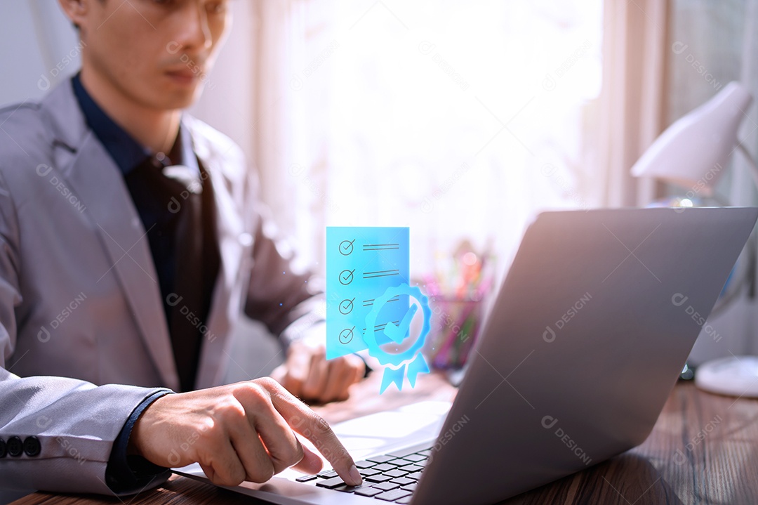 Best service sign Quality assurance, certification and standardization ISO