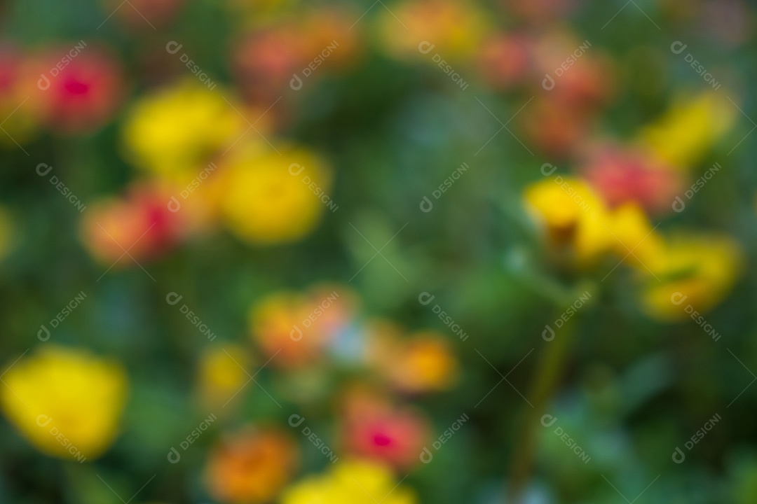 Fundo de cartão de dia dos namorados de flores de jardim turva