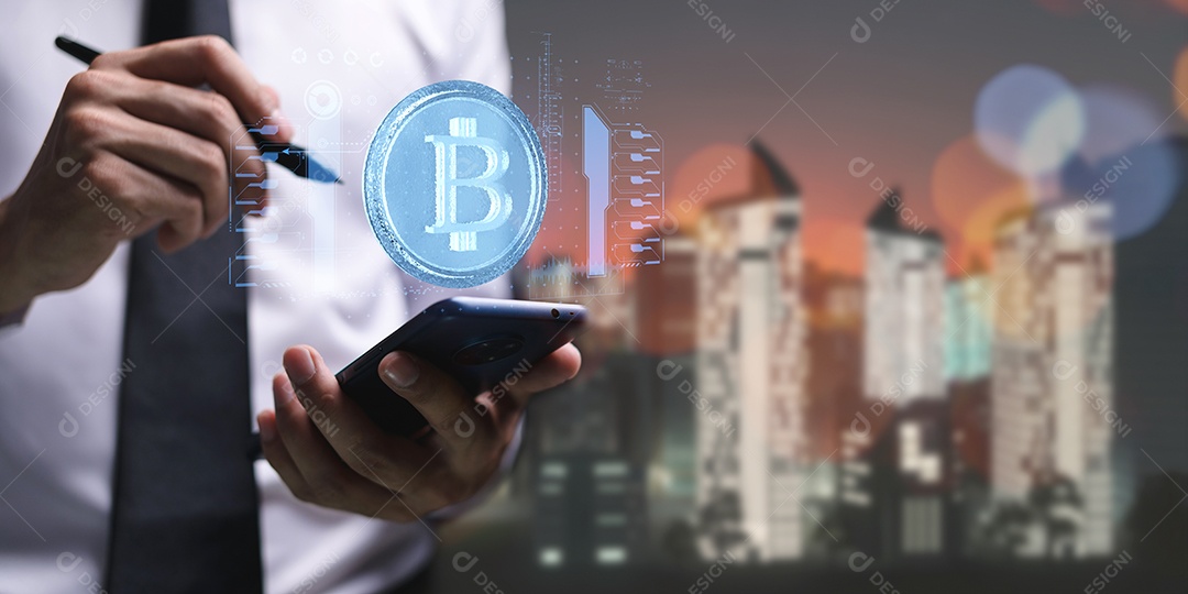 Negociação comercial de moedas criptográficas Bitcoin Trocas Investir Metaverso ações