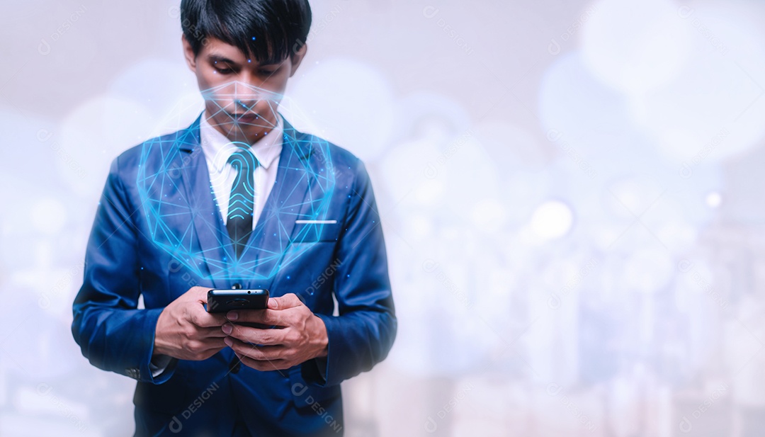 Bloquear ou desbloquear, sistema de segurança, impressão digital de verificação de segurança