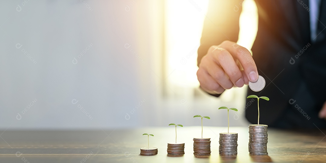 Economizando investimento, negocie, economize e obtenha lucro com juros, dinheiro