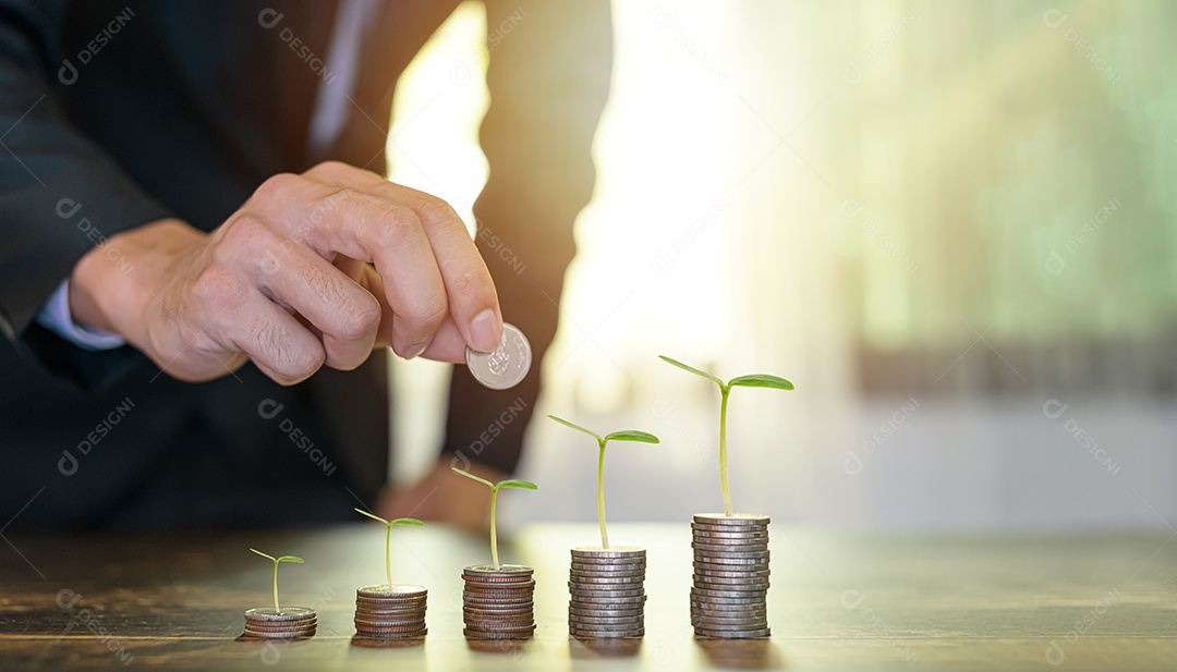 Economizando investimento, negocie, economize e obtenha lucro com juros, dinheiro