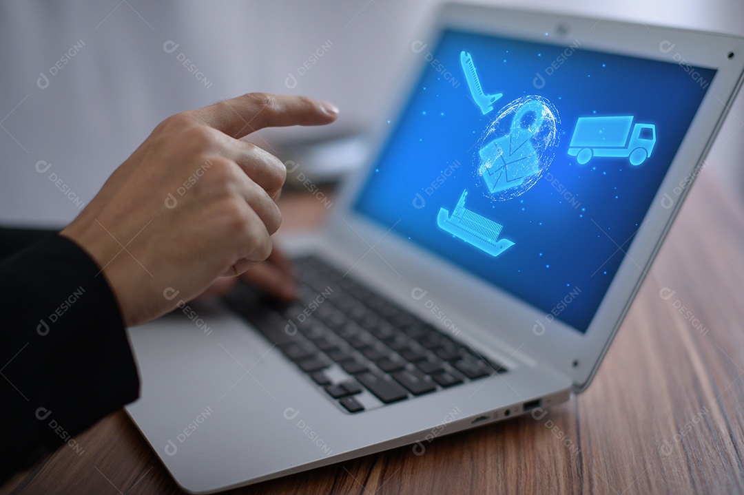 Rede de logística global distribuição e transporte Ui, logística inteligente, futuro da inovação