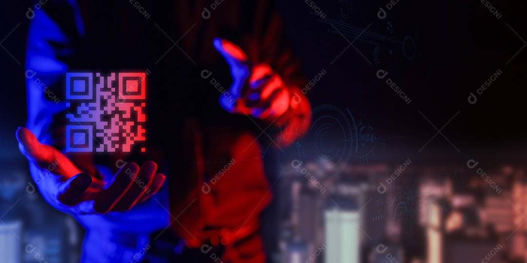 Scan the QR code to pay, receive money, log in, connect to the system