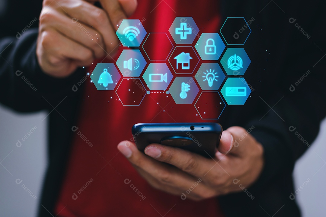 Sistema metaverse de controle de automação de casa e escritório inteligente