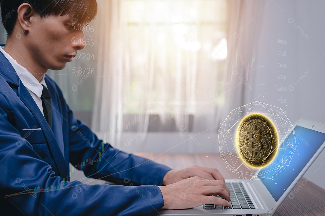 Negociação comercial de moedas criptográficas Bitcoin Trocas Investir Metaverso ações