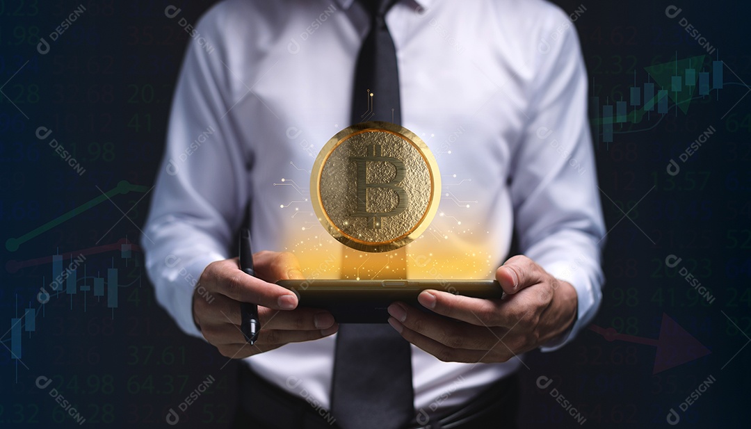 Negociação comercial de moedas criptográficas Bitcoin Trocas Investir Metaverso ações