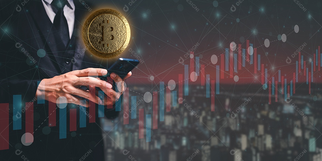 Negociação comercial de moedas criptográficas Bitcoin Trocas Investir Metaverso ações