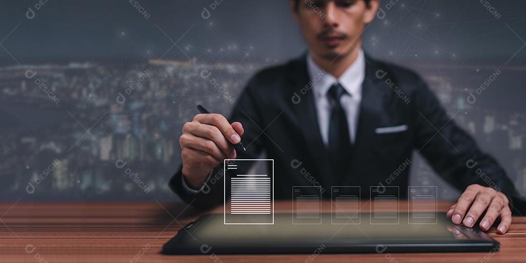 Documento digital online Assinatura eletrônica, gerenciamento de documentos