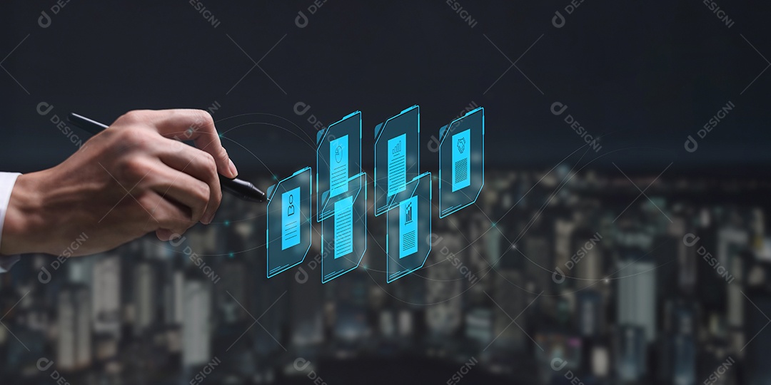 Documento digital online Assinatura eletrônica, gerenciamento de documentos