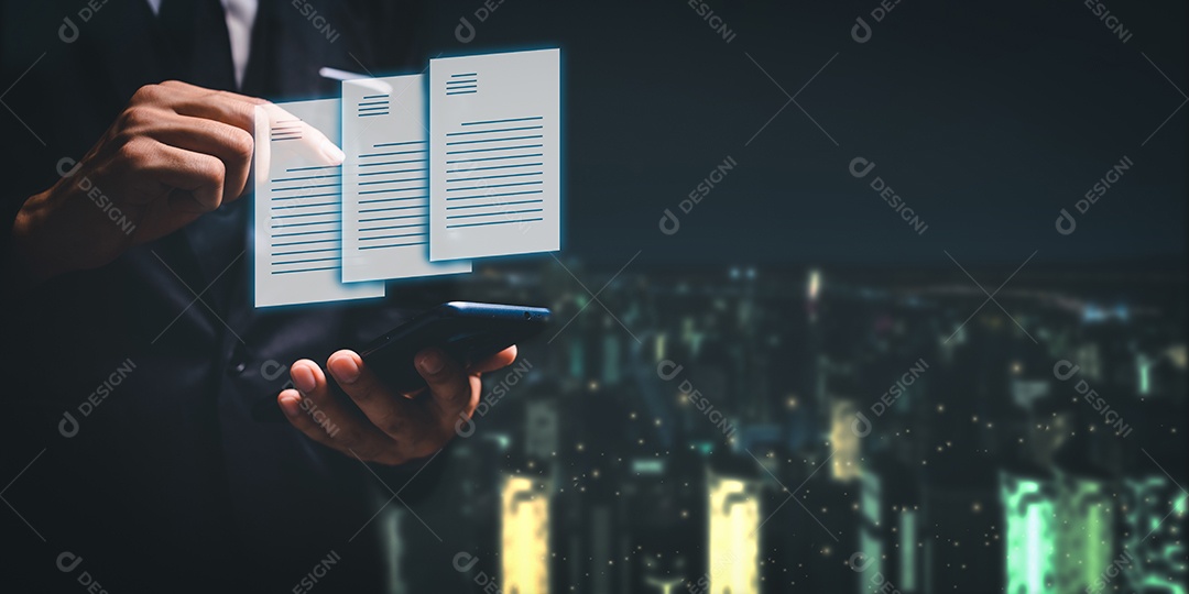 Documento digital online Assinatura eletrônica, gerenciamento de documentos