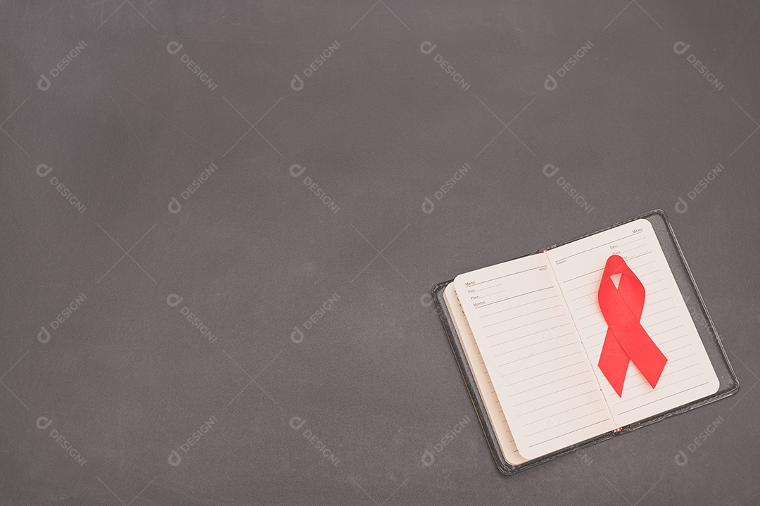 Fita vermelha simboliza o dia mundial da saúde