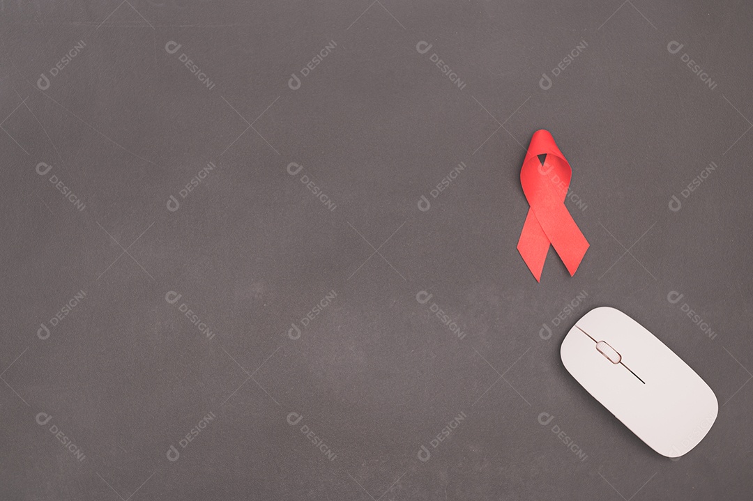 Fita vermelha simboliza o dia mundial da saúde