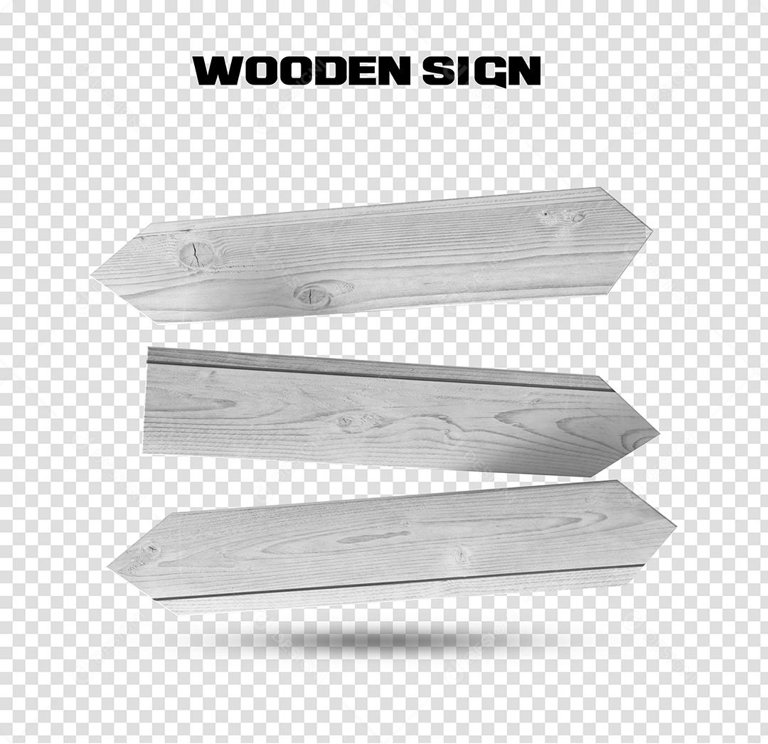 Placas de Madeira 3D Elemento PSD