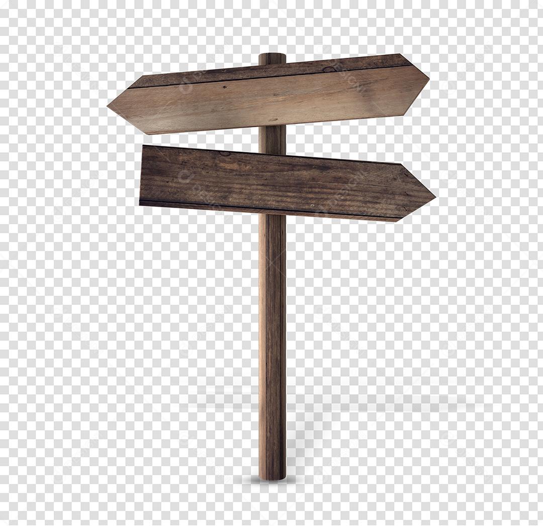 Elemento 3D Placas de Madeira Para Composição PSD