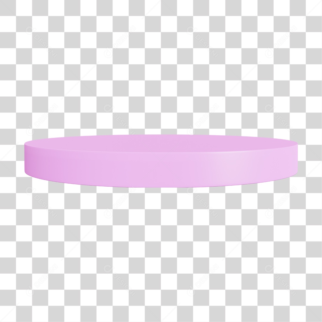 Podium Rosa PNG Transparente