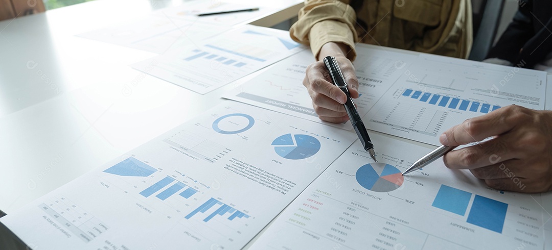 Suporte à equipe de negócios e conceito de reunião. Grupo de Trabalho do Investidor