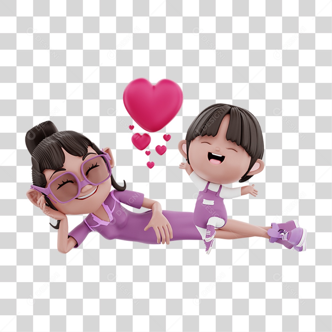 Mãe e Filha Com Roupa Combinando Alegres Sorrindo PNG Transparente