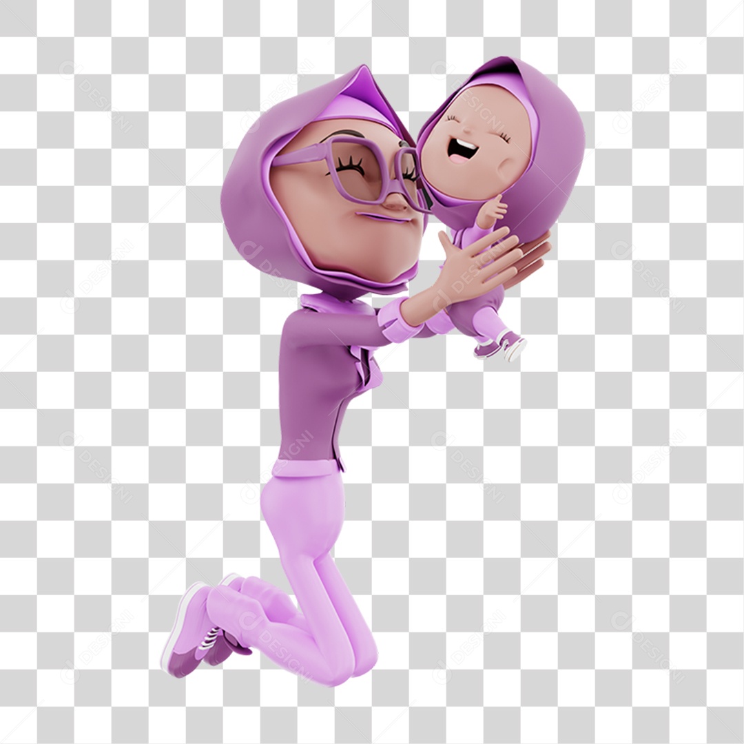 Mãe e Filha Com Roupa Combinando Alegres Sorrindo PNG Transparente