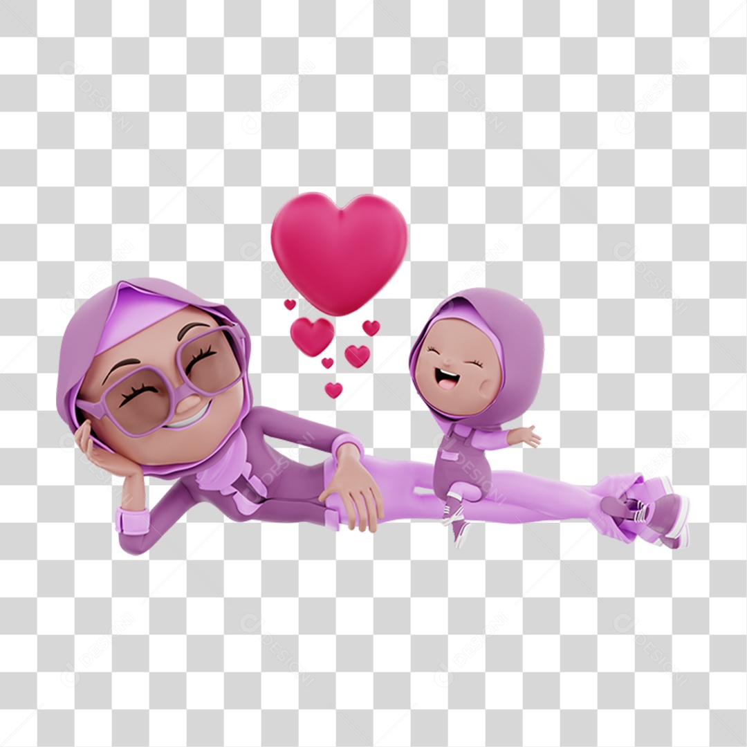 Mãe e Filha Com Roupa Combinando Alegres Sorrindo PNG Transparente