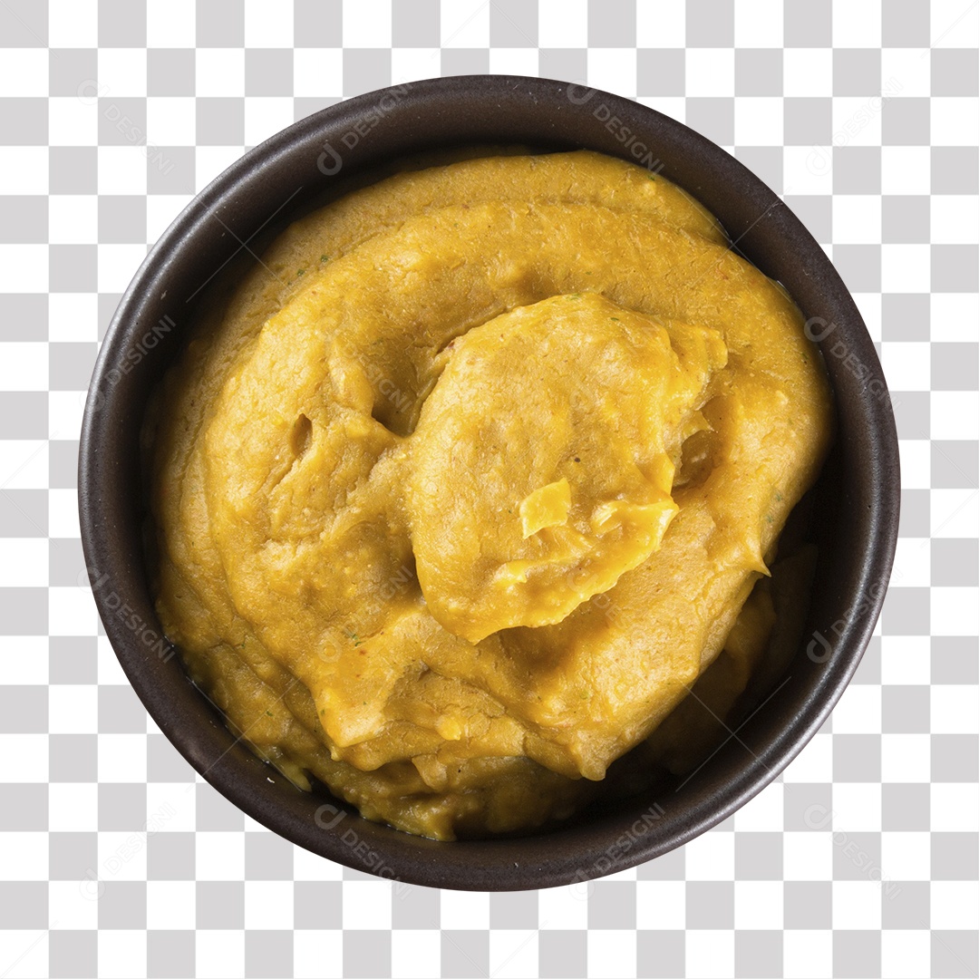 Purê Batata Abóbora Mandioca Inhame PNG Transparente