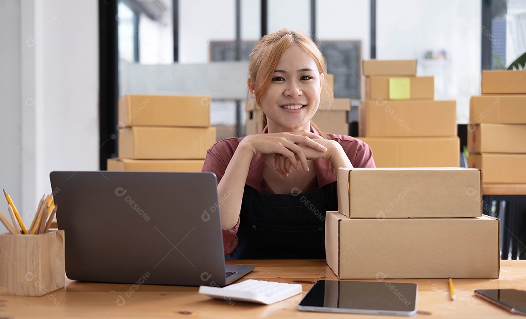 Proprietário de pequena empresa de inicialização