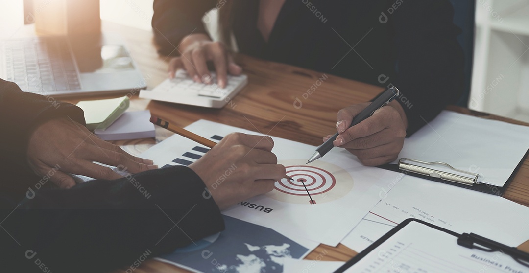 Suporte à equipe de negócios e conceito de reunião.