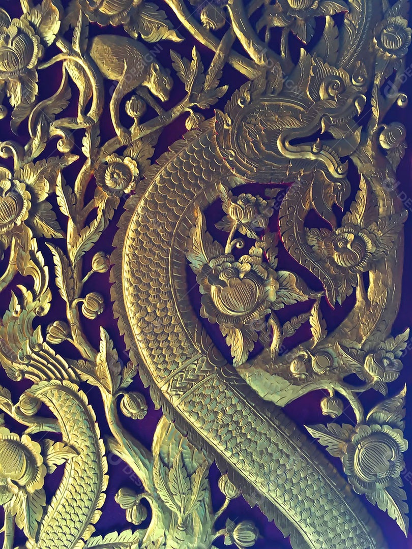 Textura de estátua típica chinês